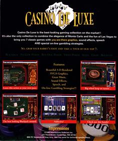 Casino De Luxe - Box - Back Image