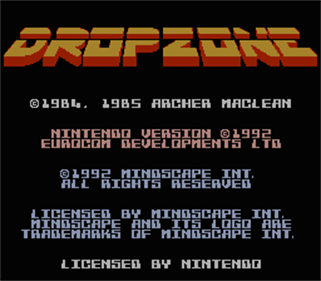 Dropzone - Screenshot - Game Title Image