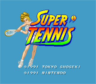 Super Tennis - Screenshot - Gameplay Image