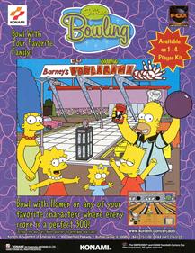 The Simpsons Bowling - Advertisement Flyer - Front Image