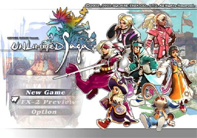 Unlimited Saga - Screenshot - Game Title Image