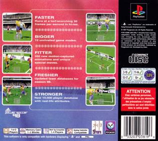 Adidas Power Soccer 98 - Box - Back Image