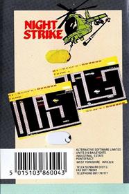 Night Strike - Box - Back Image