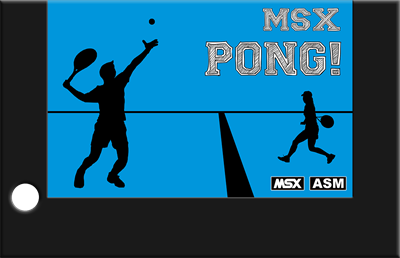 MSX Pong! - Cart - Front Image