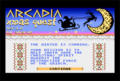Arcadia Xmas Quest - Screenshot - Game Title Image