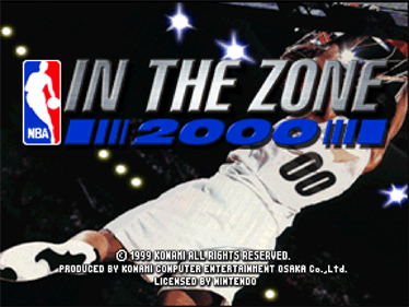 NBA in the Zone 2000 - Screenshot - Game Title Image