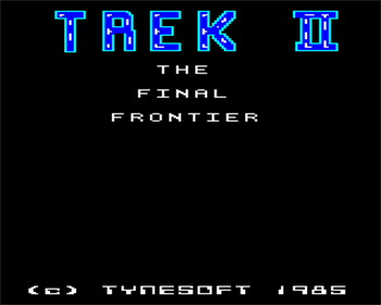 Trek II - Screenshot - Game Title Image
