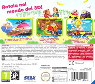 Super Monkey Ball 3D - Box - Back Image