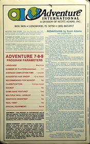 Adventure Value Pack 7-8-9 - Box - Back Image