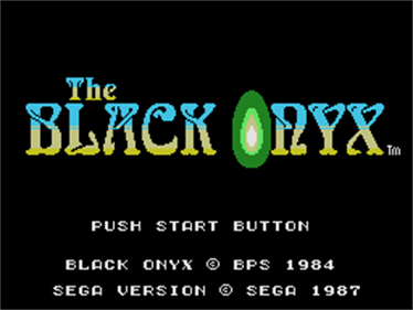 The Black Onyx - Screenshot - Game Title Image