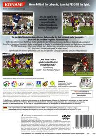 PES 2008: Pro Evolution Soccer - Box - Back Image