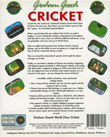 Graham Gooch World Class Cricket: Test Match Special Edition - Box - Back Image