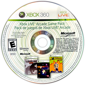 Xbox Live Arcade Game Pack - Disc Image