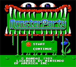Monster Party - Screenshot - Game Title Image