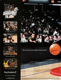 NBA ShootOut 2001 - Advertisement Flyer - Front Image
