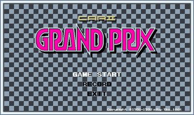 Car II: Grand Prix - Screenshot - Game Title Image