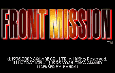 Front Mission - Screenshot - Game Title Image