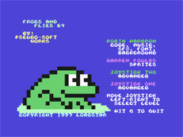 Frogs and Flies 64 - Screenshot - Game Title Image