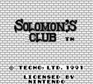 Solomon's Club - Screenshot - Game Title Image