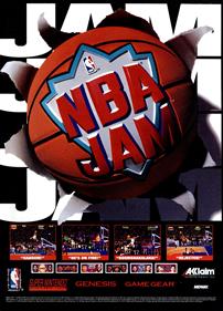 NBA Jam - Advertisement Flyer - Front Image