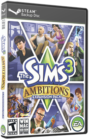 The Sims 3: Ambitions - Box - 3D Image