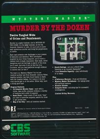 Mystery Master: Murder by the Dozen - Box - Back Image