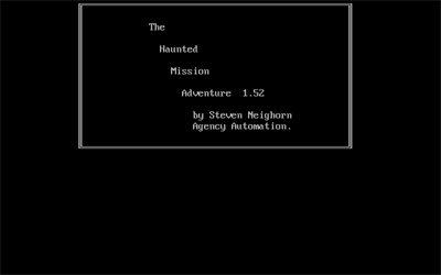 Haunted Mission Adventure - Screenshot - Game Title Image