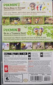 Pikmin 1 + 2 - Box - Back Image