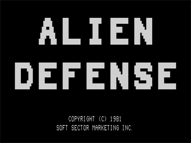 Alien Defense - Screenshot - Game Title Image