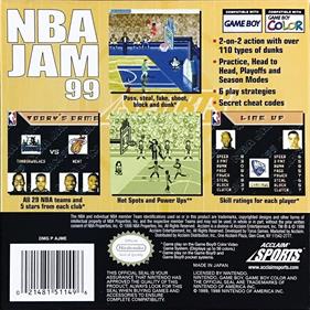 NBA Jam 99 - Box - Back Image