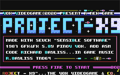 Project-X9 - Screenshot - Game Title Image