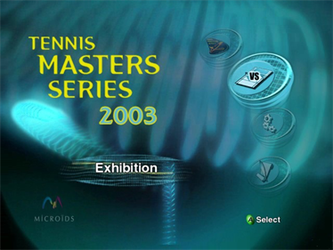 Tennis Masters Series 2003 - Screenshot - Game Title Image