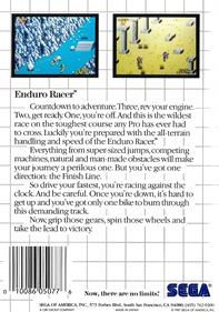 Enduro Racer - Box - Back Image