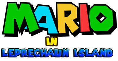 Mario In Leprechaun Island - Clear Logo Image