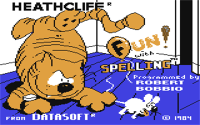 Heathcliff: Fun with Spelling - Screenshot - Game Title Image