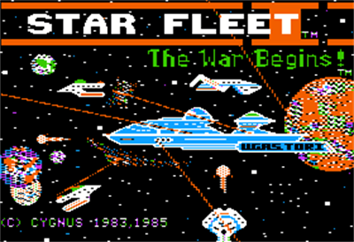 Star Fleet I: The War Begins! - Screenshot - Game Title Image