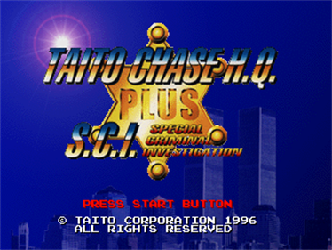 Taito Chase H.Q. Plus S.C.I. - Screenshot - Game Title Image