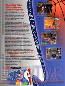 NBA Showtime: NBA on NBC - Advertisement Flyer - Back Image