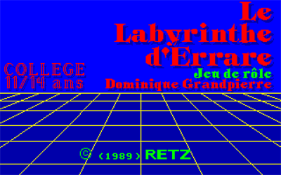 Le Labyrinthe d'Errare - Screenshot - Game Title Image