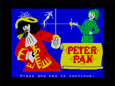 Peter Pan: The Adventure Game - Screenshot - Game Title Image
