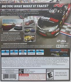 NASCAR '15 - Box - Back Image