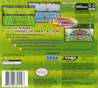 Virtua Tennis - Box - Back Image