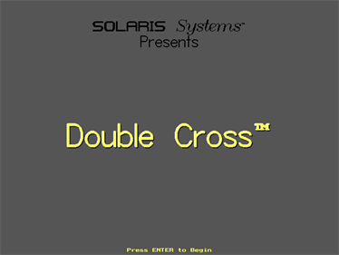 Double Cross - Screenshot - Game Title Image