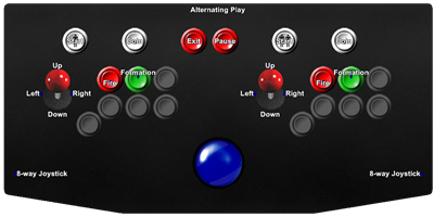 Terra Force - Arcade - Controls Information Image