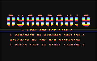 Nyaaaah! 08: Lick And Let Lick - Screenshot - Game Title Image