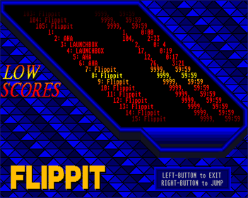 Flippit - Screenshot - High Scores Image