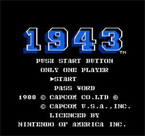 1943: The Battle of Midway - Screenshot - Game Title Image