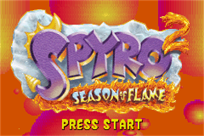 Spyro 2: Season of Flame - Screenshot - Game Title