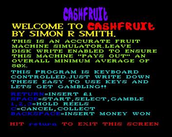 Cash Fruit - Screenshot - Game Title Image