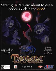 Disgaea: Hour of Darkness - Advertisement Flyer - Front Image